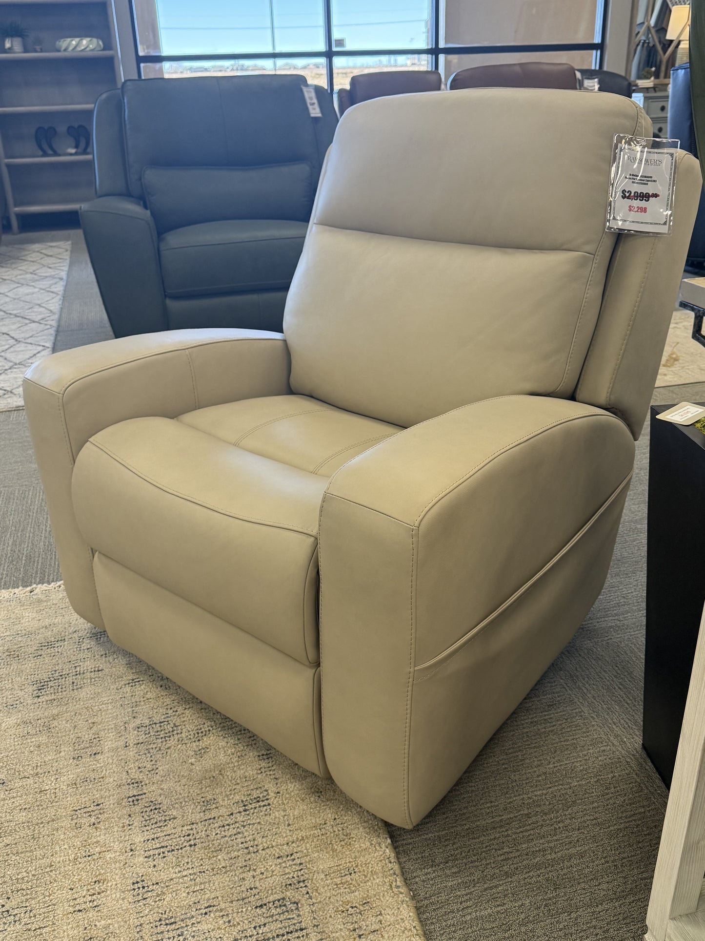 Leather Triple-Power Recliner