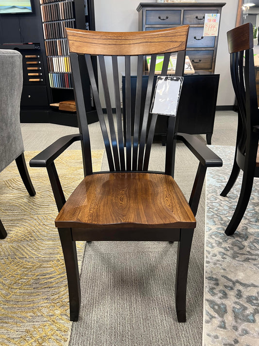 Solid Wood Amish Dining Arm Chair