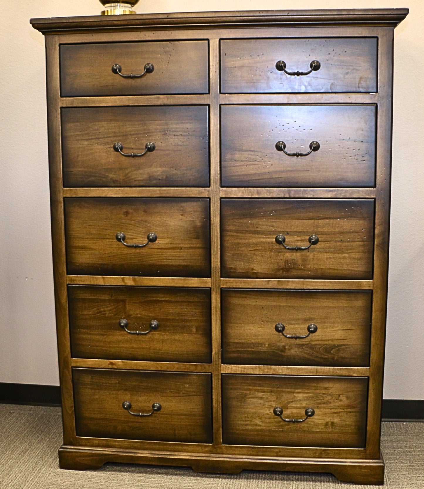 Solid Wood 10-Drawer Chifferobe