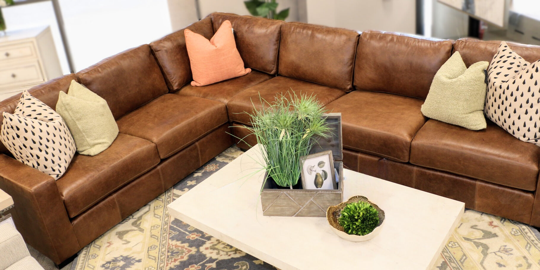 Leather Sectional