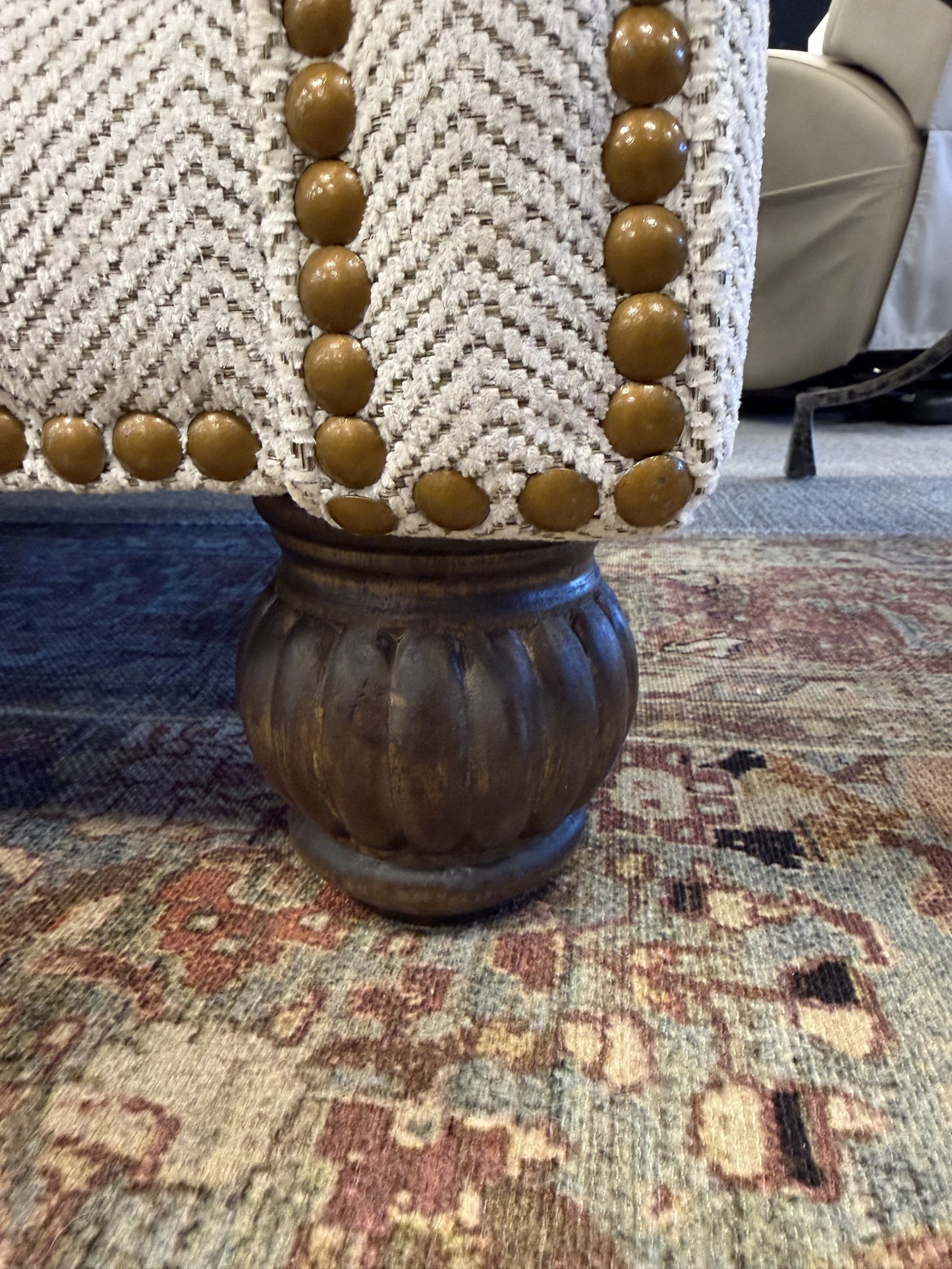 Upholstered Traditional Sofa