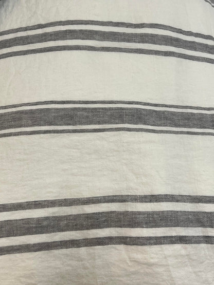 Gray Striped Euro Sham